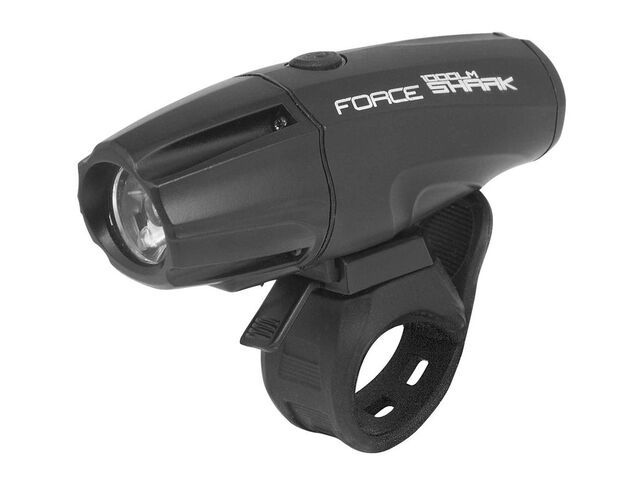 světlo přední FORCE SHARK 700LM USB, černé