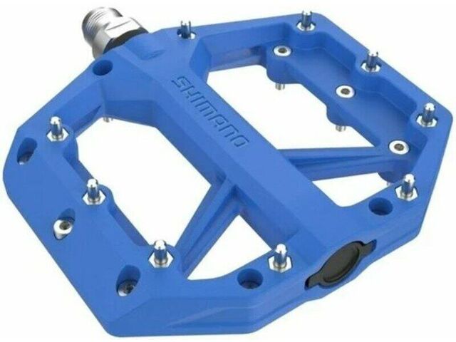 Pedály Shimano PD-GR400 Flat modré BMX, DH, slalom, v krabičce