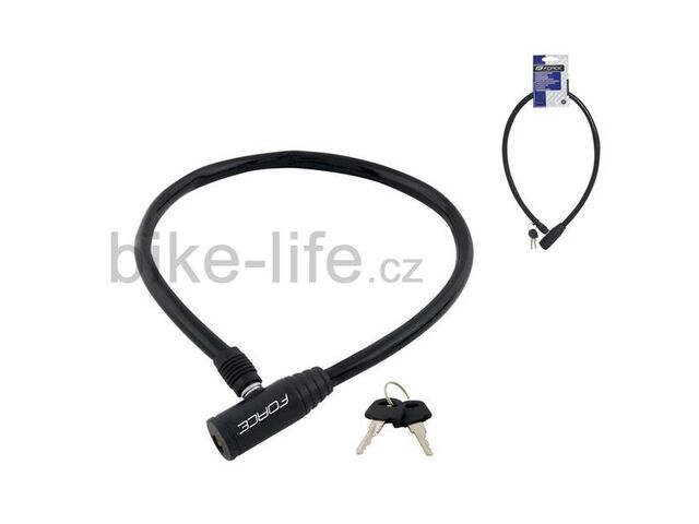 zámek klíčkový 70cm/8mm černý