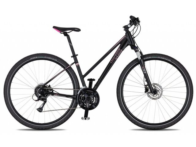 Krosové kolo 4EVER EMILY DISC black/metal pink 2024