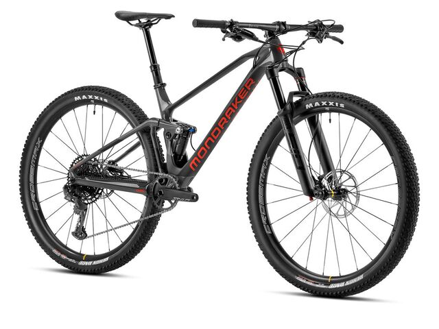 Mondraker F-Podium Carbon DC, nimbus grey/carbon/flame red, 2023