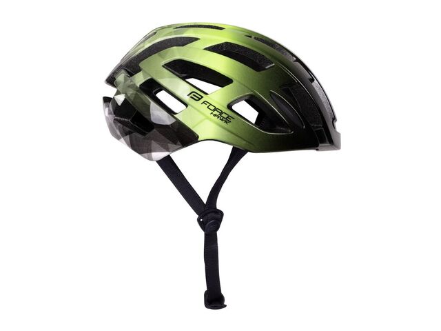 přilba FORCE HAWK, černo-fluo