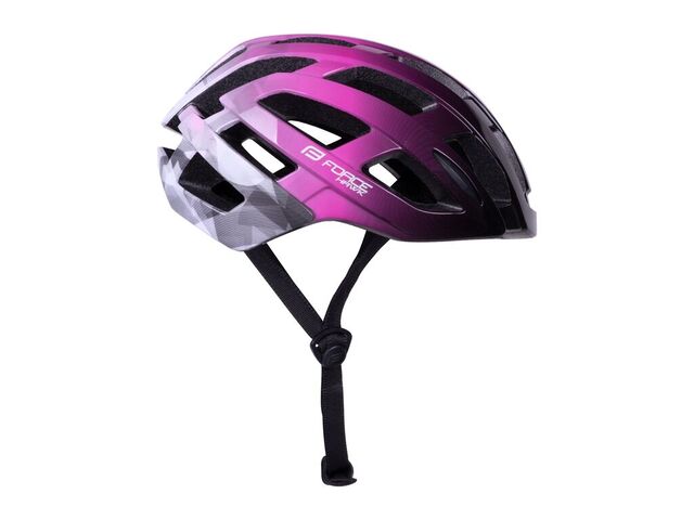 přilba FORCE HAWK, černo-růžová