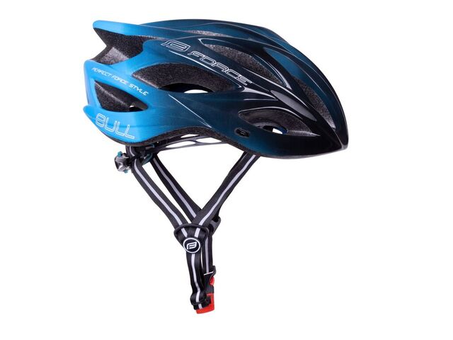 přilba FORCE BULL HUE, černo-modrá