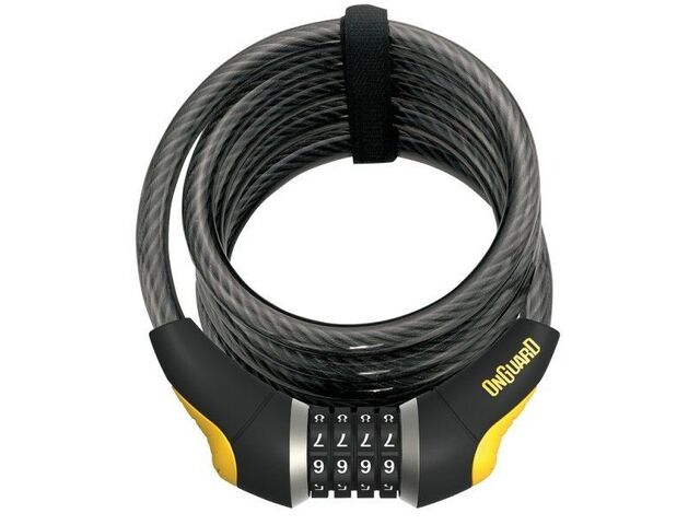 zámek Doberman spirála 1850x15mmý, stavitelný kód, držák