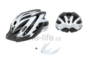 cyklistická přilba TEAM stříbrno-černá
